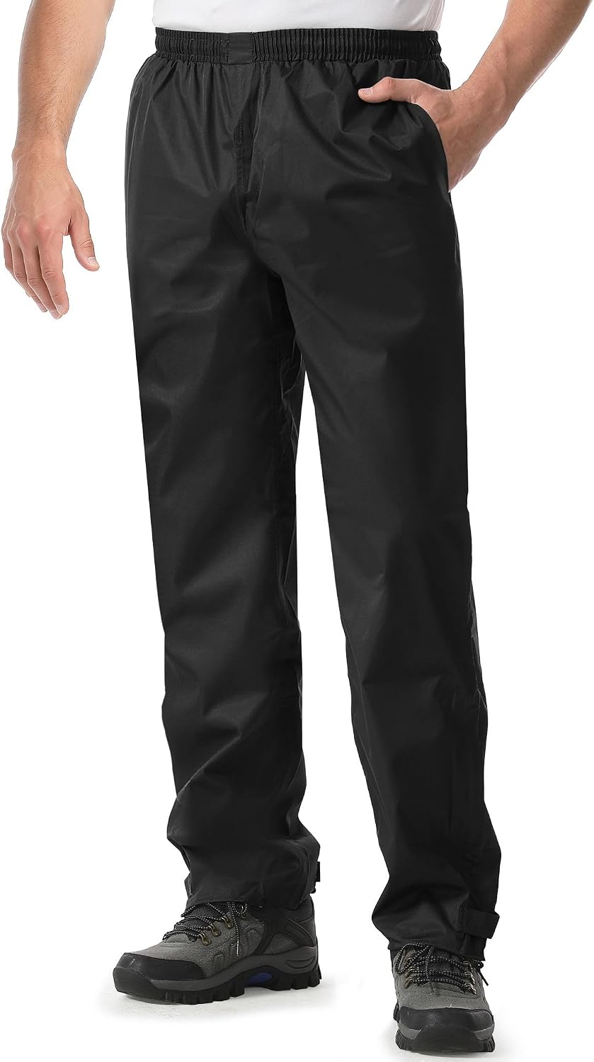 Rain Pants Waterproof Breathable Lightweight Rain Over Pants image 1