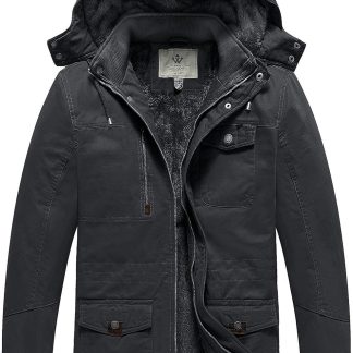 Winter Thicken Fleece Cotton Military Parka Jacket Warm Coat image 1