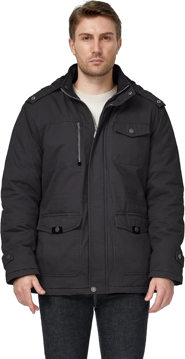 Winter Thicken Fleece Cotton Military Parka Jacket Warm Coat image 2